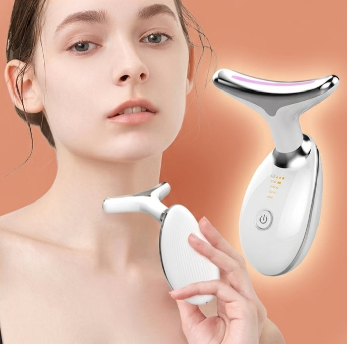 Masseur Lifting Visage & Cou – LED, EMS & Thermothérapie