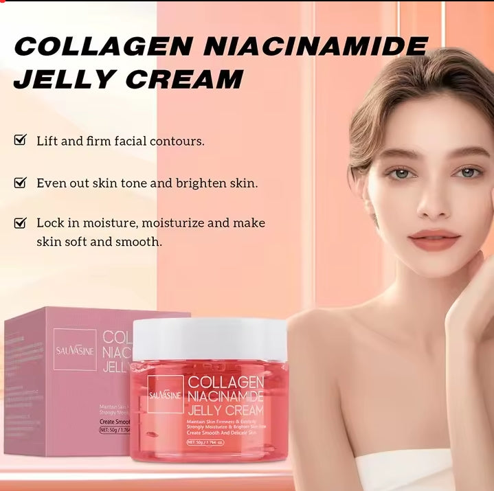 SAUVASINE Collagen Niacinamide Jelly Cream – Gel Hydratant Visage 50g